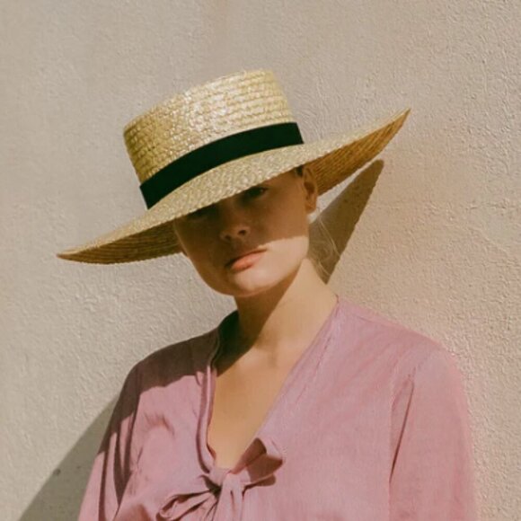 Lack of Color Mira Wide Brimmed Boater Straw Hat - Medium - Picture 2 of 15